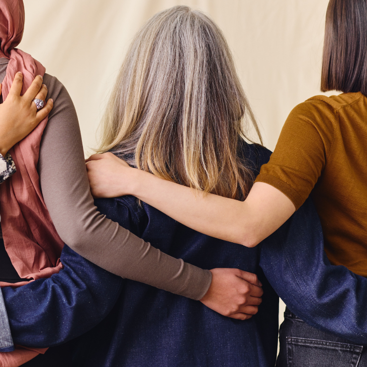 Different women coming together in support of Reproductive rights 